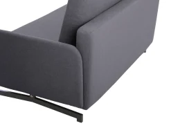 Divano letto 2 posti BELFAST Tessuto Grigio