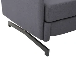 Divano letto 2 posti BELFAST Tessuto Grigio