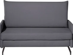 Divano letto 2 posti BELFAST Tessuto Grigio