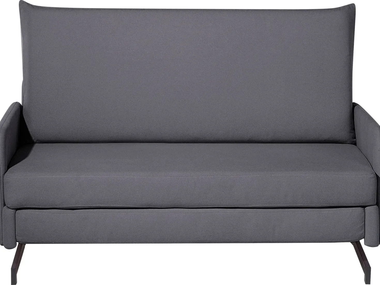 Divano letto 2 posti BELFAST Tessuto Grigio