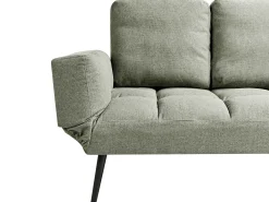 Divano letto 2 posti BREKKE Tessuto Verde chiaro