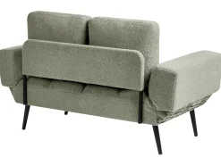 Divano letto 2 posti BREKKE Bouclé Verde