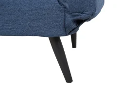 Divano letto 2 posti BREKKE Tessuto Blu marino