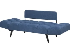Divano letto 2 posti BREKKE Tessuto Blu marino