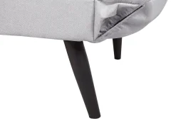 Divano letto 2 posti BREKKE Tessuto Grigio chiaro