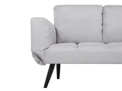 Divano letto 2 posti BREKKE Tessuto Grigio chiaro