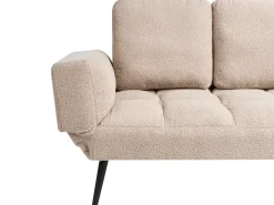 Divano letto 2 posti BREKKE Bouclé Beige