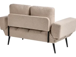 Divano letto 2 posti BREKKE Bouclé Beige