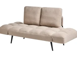 Divano letto 2 posti BREKKE Bouclé Beige