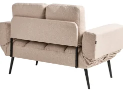 Divano letto 2 posti BREKKE Tessuto Beige