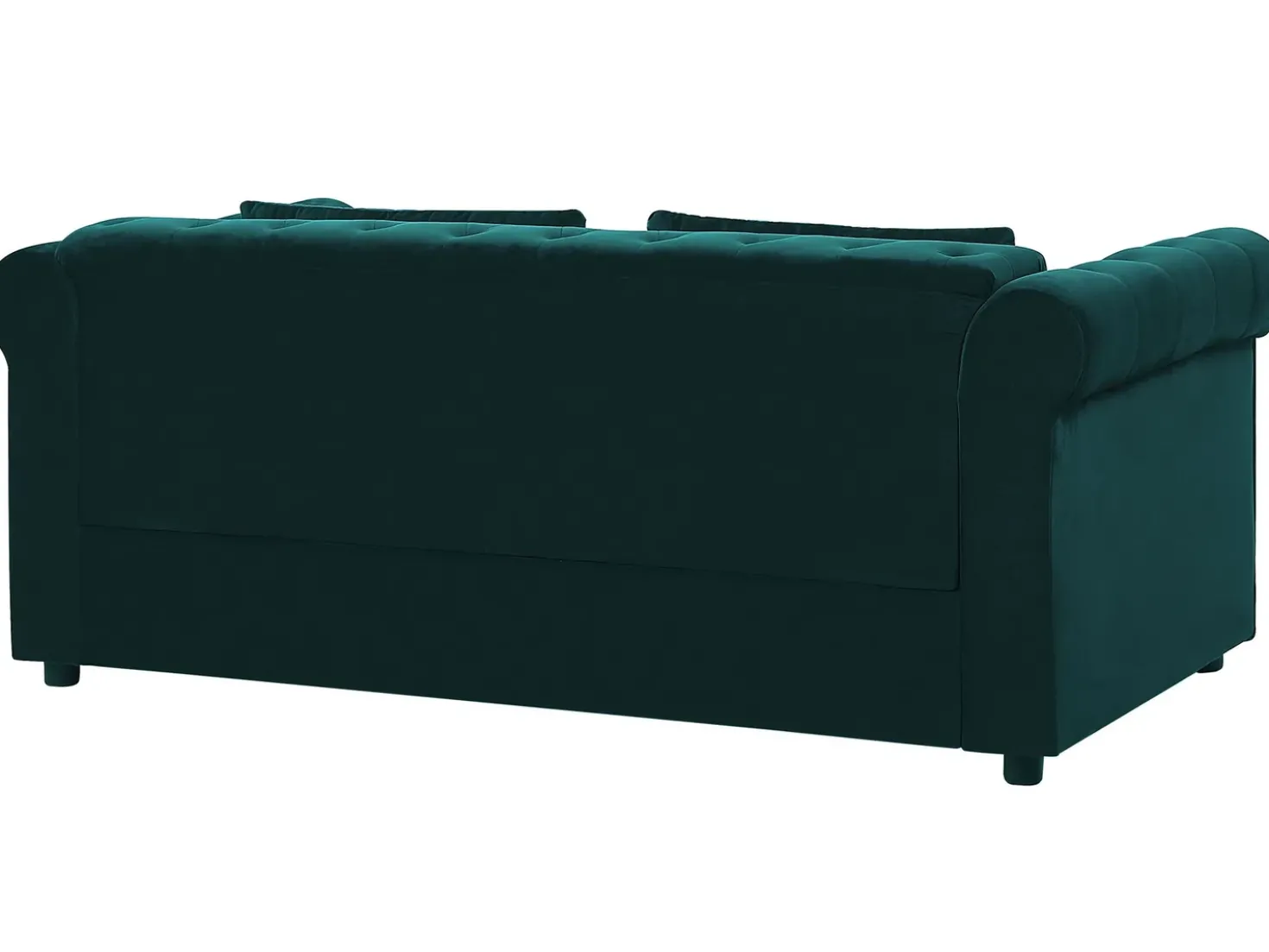 Divano letto 3 posti CHESTERFIELD Velluto Verde smeraldo