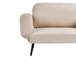 Divano letto 2 posti DOROTEA Bouclé Beige