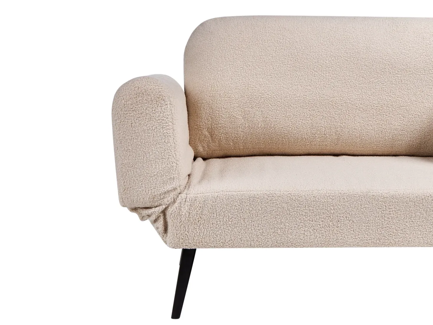 Divano letto 2 posti DOROTEA Bouclé Beige