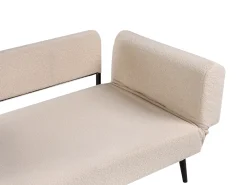 Divano letto 2 posti DOROTEA Bouclé Beige