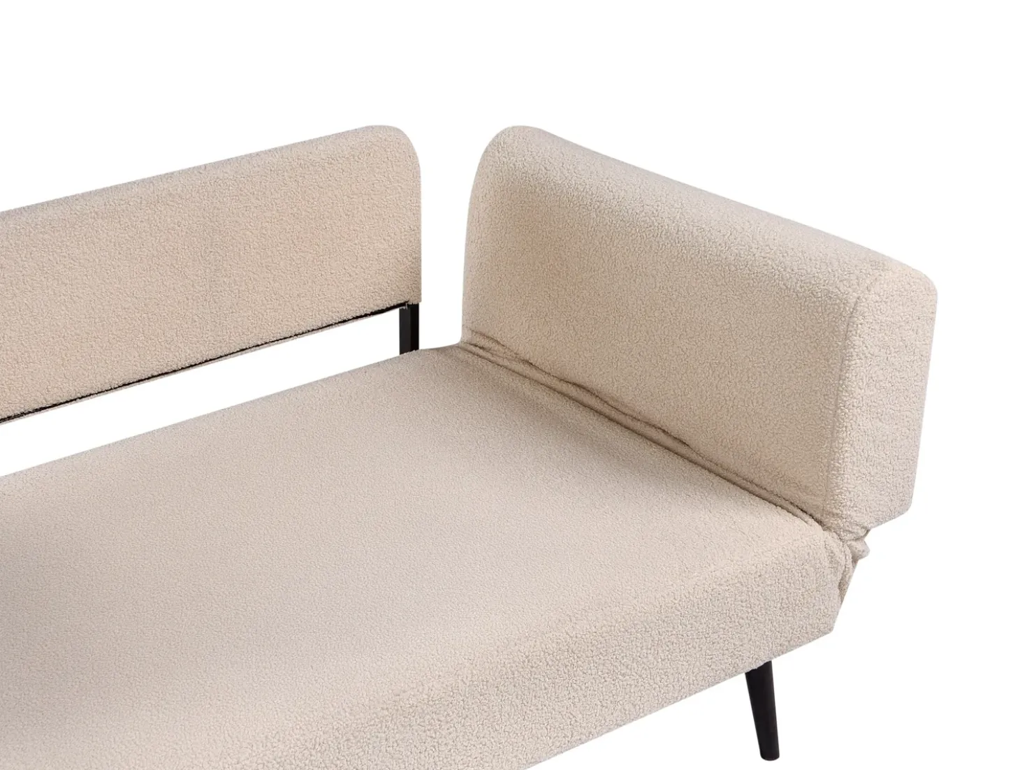 Divano letto 2 posti DOROTEA Bouclé Beige