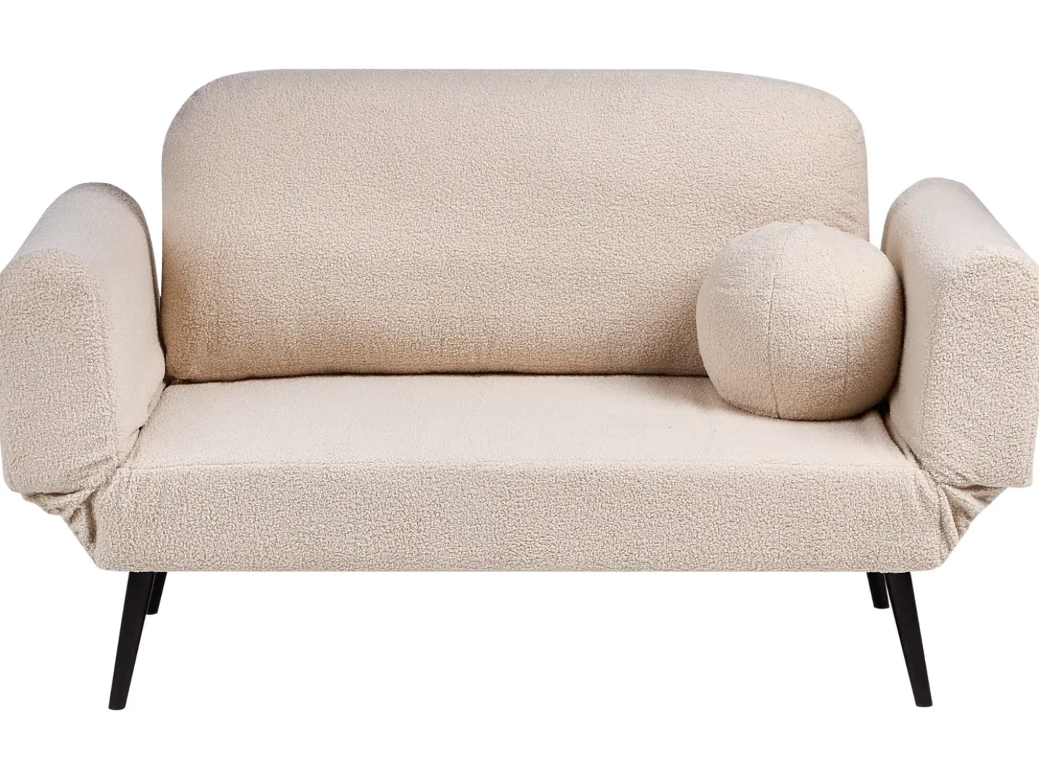 Divano letto 2 posti DOROTEA Bouclé Beige