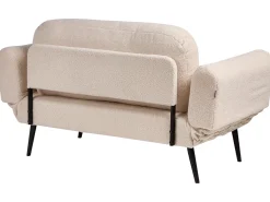 Divano letto 2 posti DOROTEA Bouclé Beige