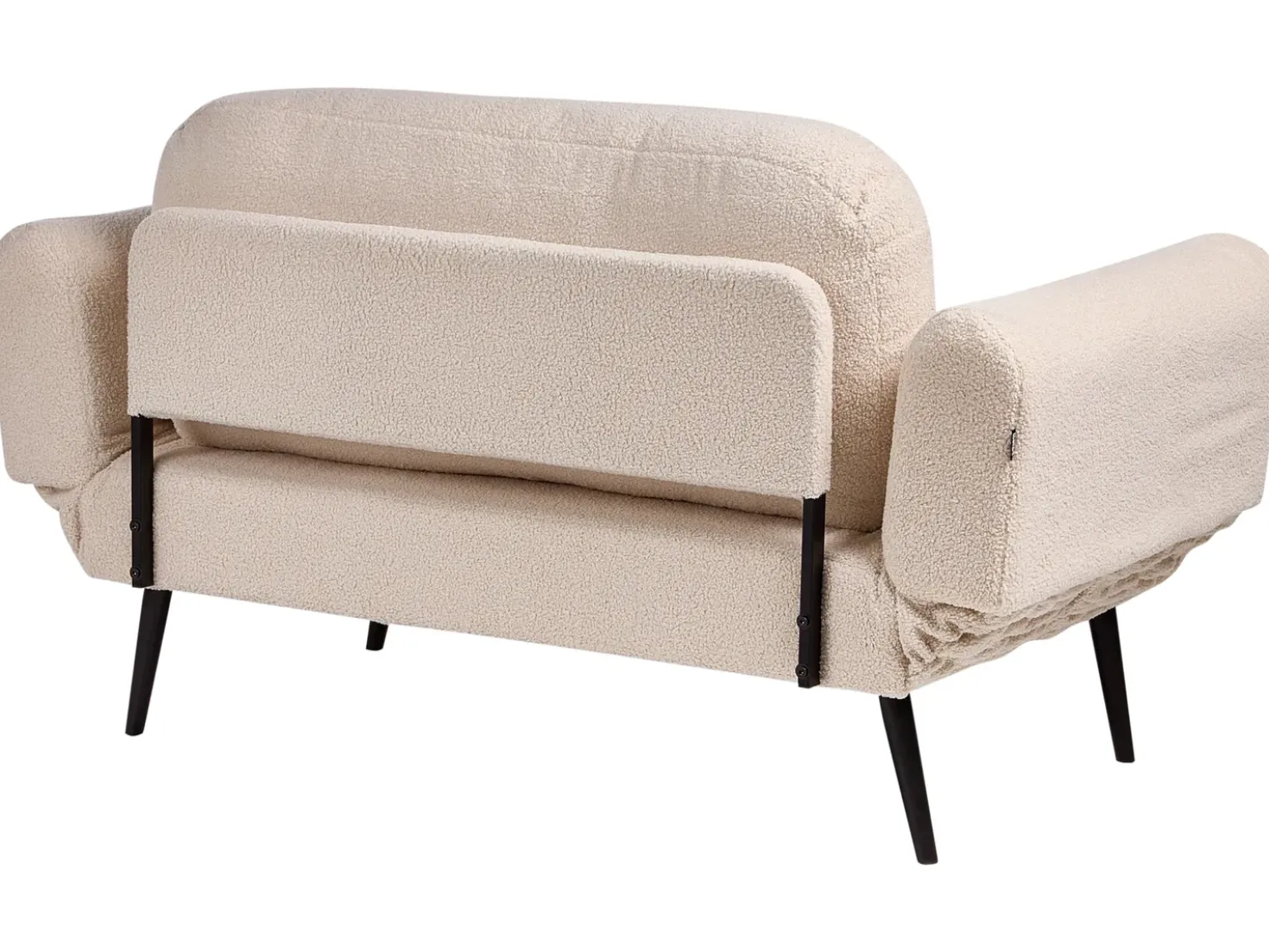 Divano letto 2 posti DOROTEA Bouclé Beige