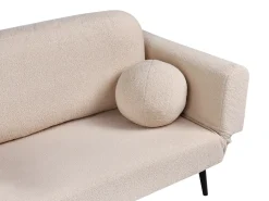 Divano letto 2 posti DOROTEA Bouclé Beige