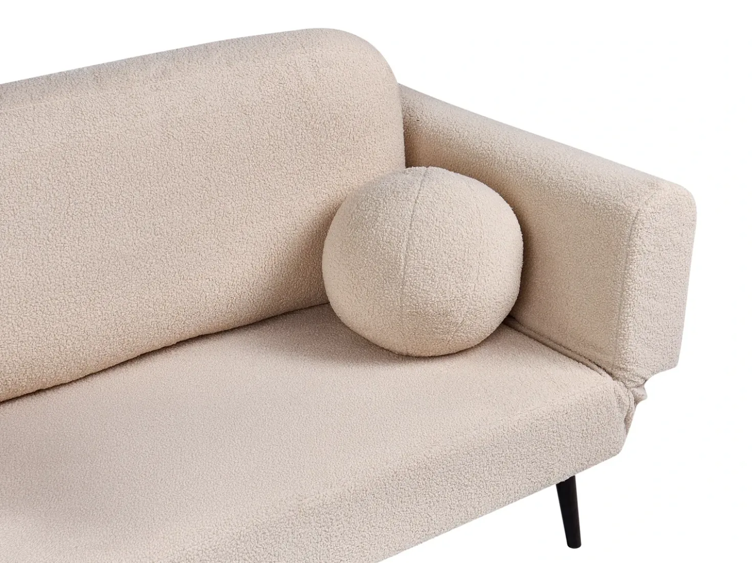 Divano letto 2 posti DOROTEA Bouclé Beige