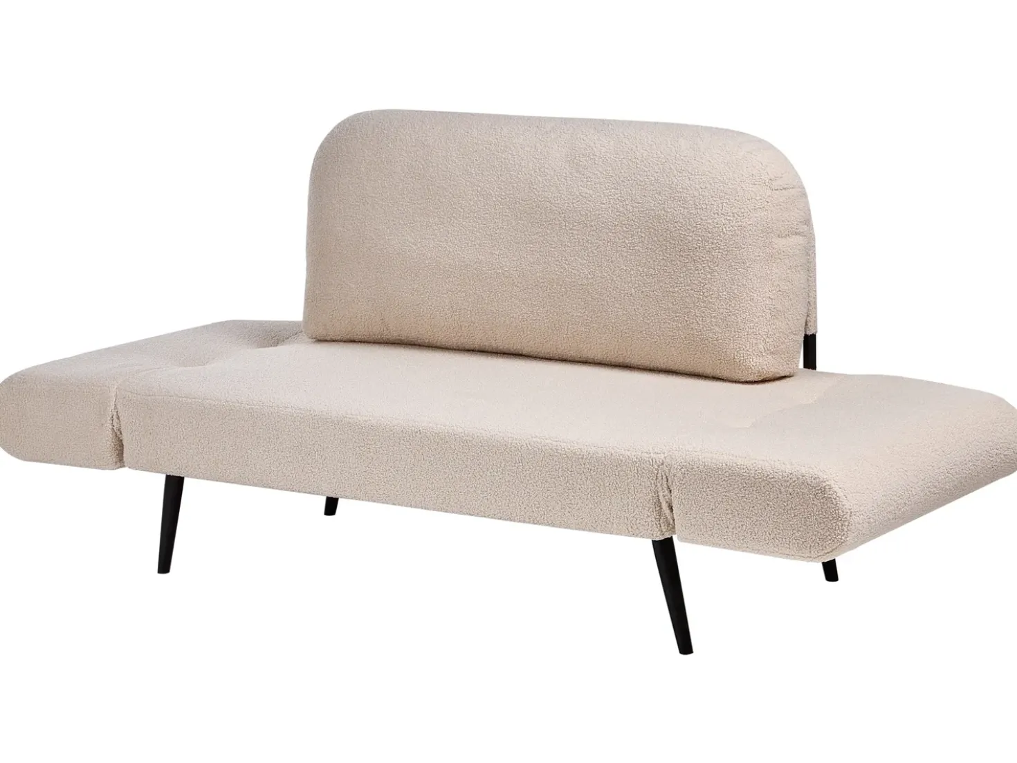 Divano letto 2 posti DOROTEA Bouclé Beige