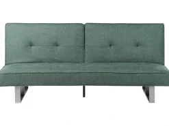 Divano letto 3 posti DUBLIN Tessuto Verde