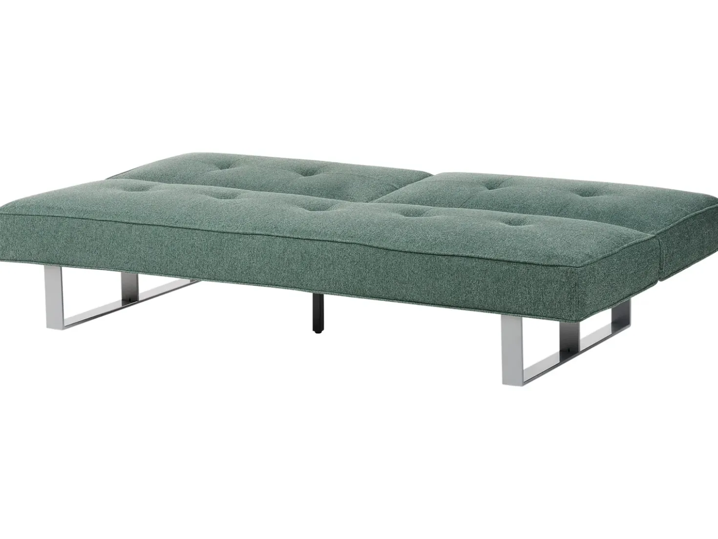 Divano letto 3 posti DUBLIN Tessuto Verde