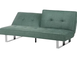 Divano letto 3 posti DUBLIN Tessuto Verde