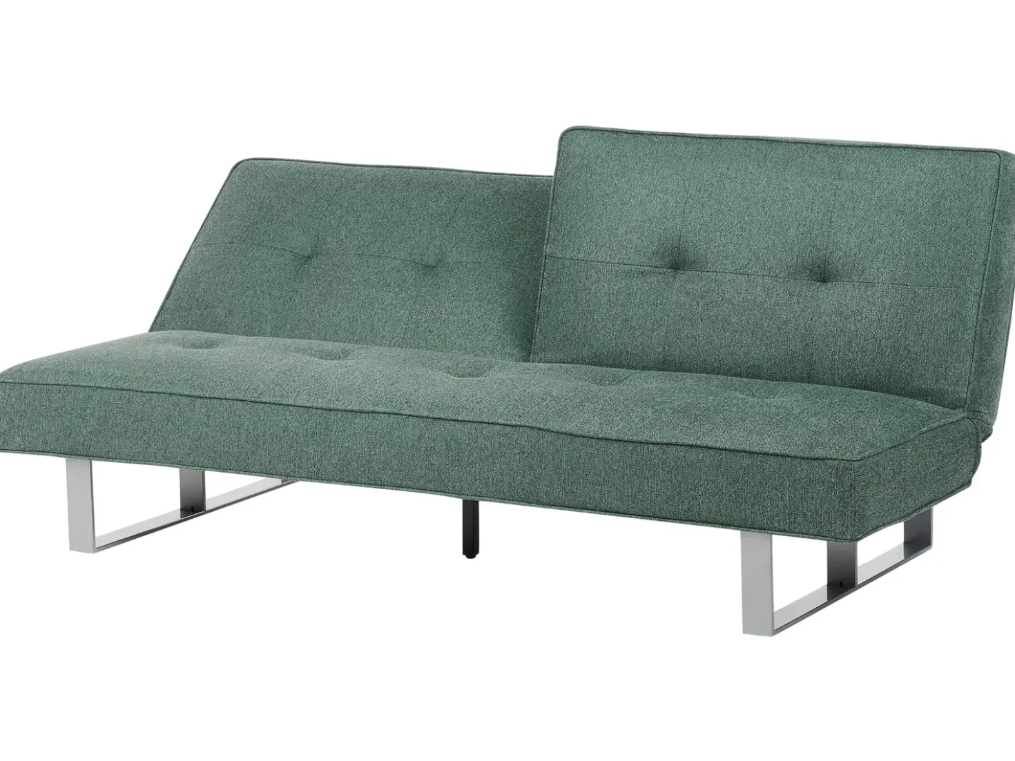 Divano letto 3 posti DUBLIN Tessuto Verde