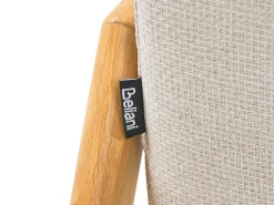Divano letto 2 posti EDLAND Tessuto Beige chiaro