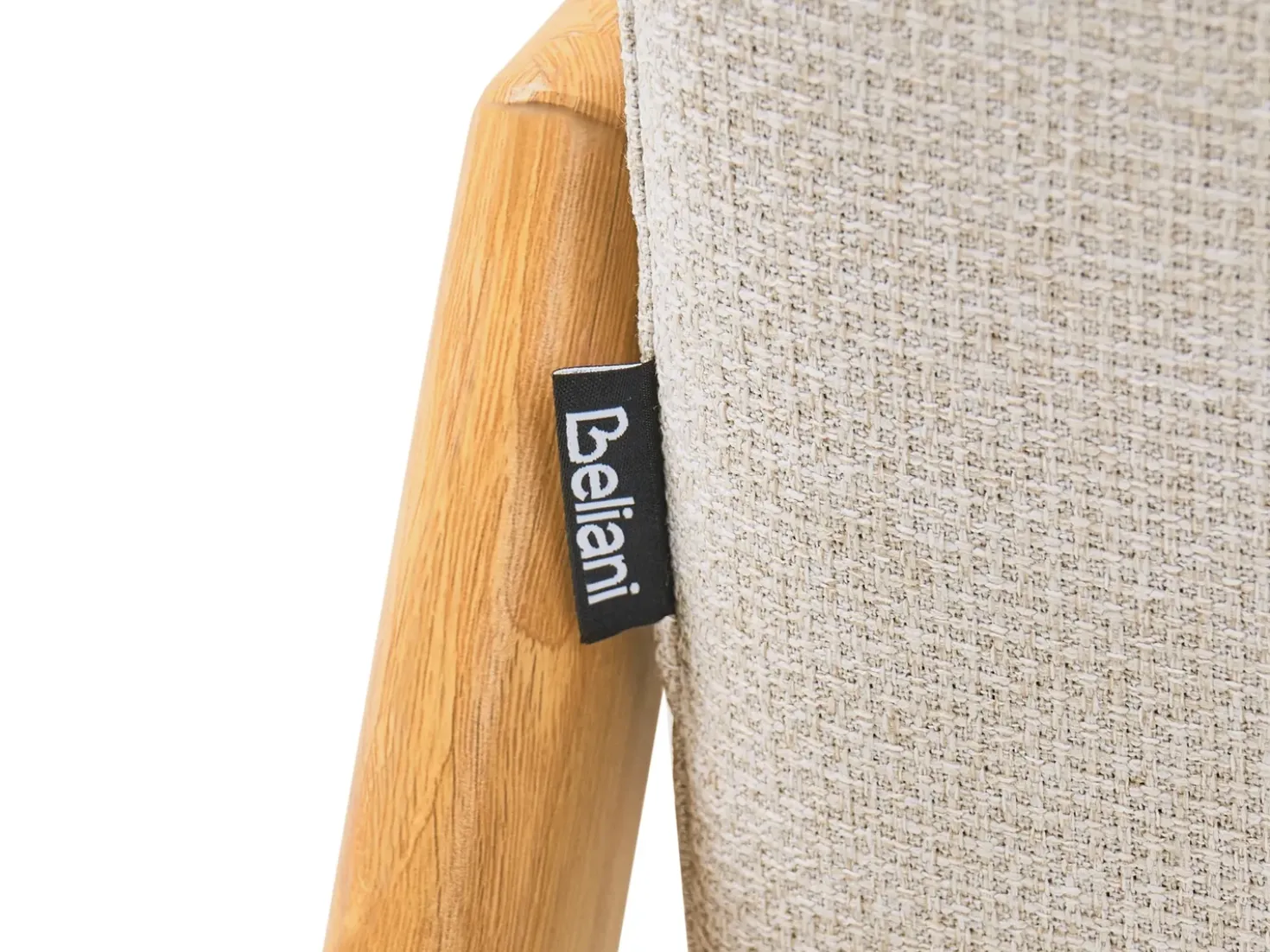 Divano letto 2 posti EDLAND Tessuto Beige chiaro