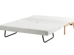 Divano letto 2 posti EDLAND Bouclé Bianco sporco