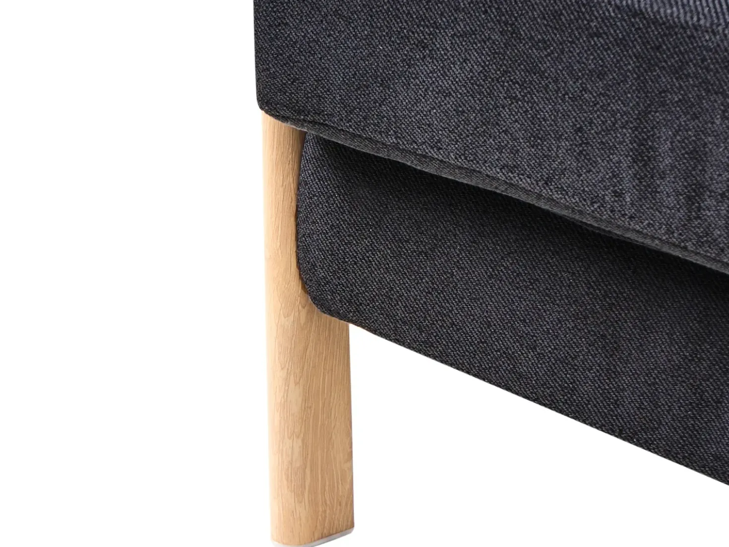 Divano letto 2 posti EDLAND Tessuto Nero