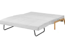 Divano letto 2 posti EDLAND Tessuto Grigio chiaro