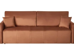 Divano letto 3 posti EGGE Velluto Marrone dorato