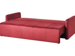 Divano letto 3 posti EGGE Velluto Bordeaux