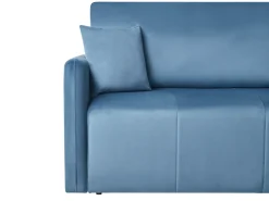Divano letto 3 posti EGGE Velluto Blu