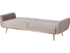 Divano letto 3 posti EINA Velluto Tortora