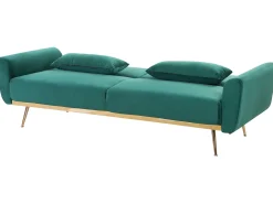 Divano letto 3 posti EINA Velluto Verde smeraldo