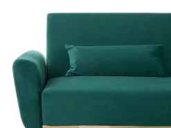 Divano letto 3 posti EINA Velluto Verde smeraldo