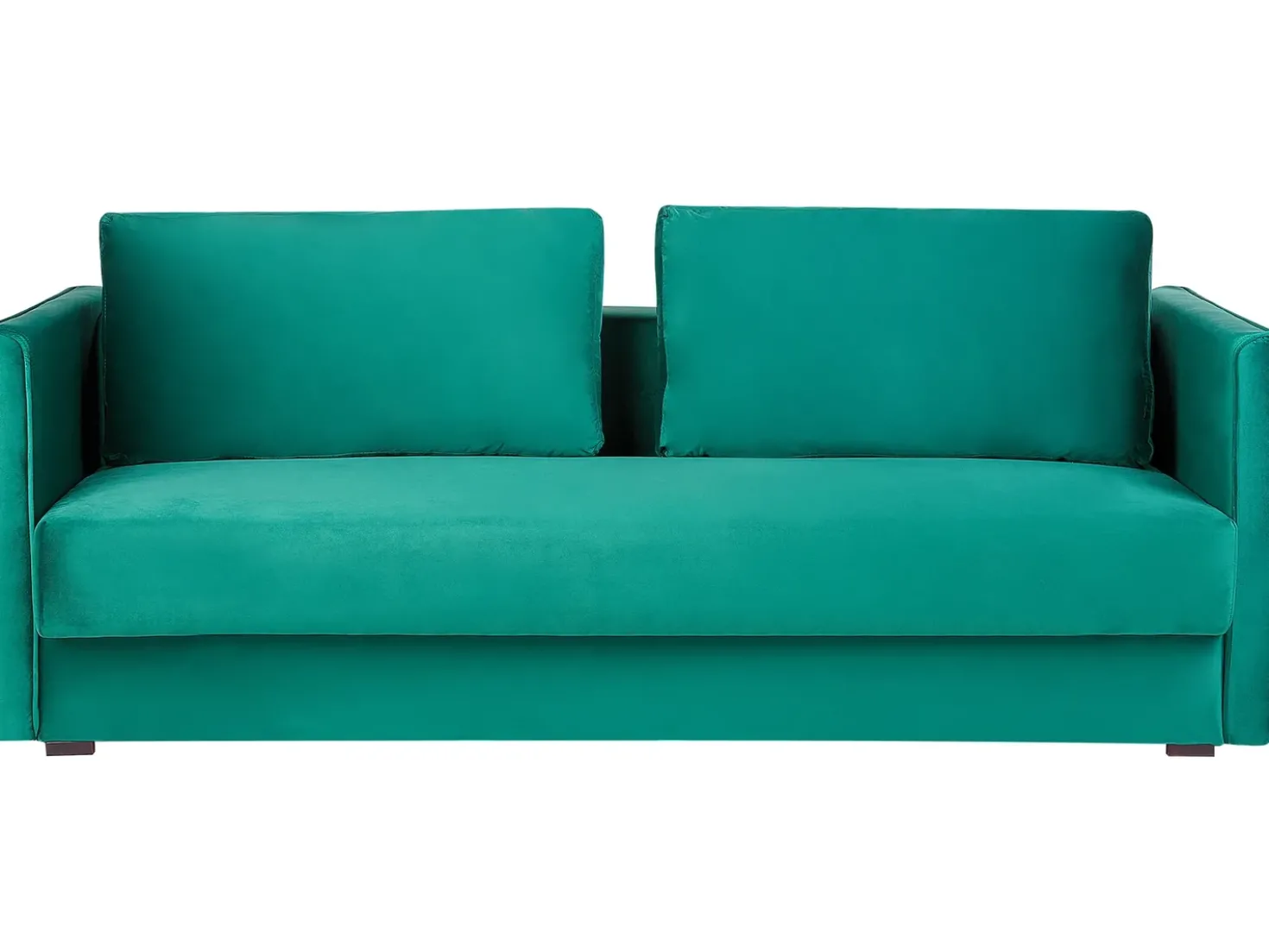 Divano letto 3 posti EKSJO Velluto Verde smeraldo con contenitore