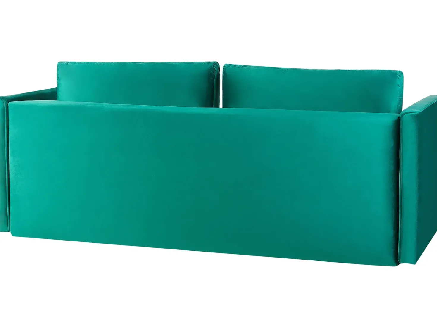 Divano letto 3 posti EKSJO Velluto Verde smeraldo con contenitore
