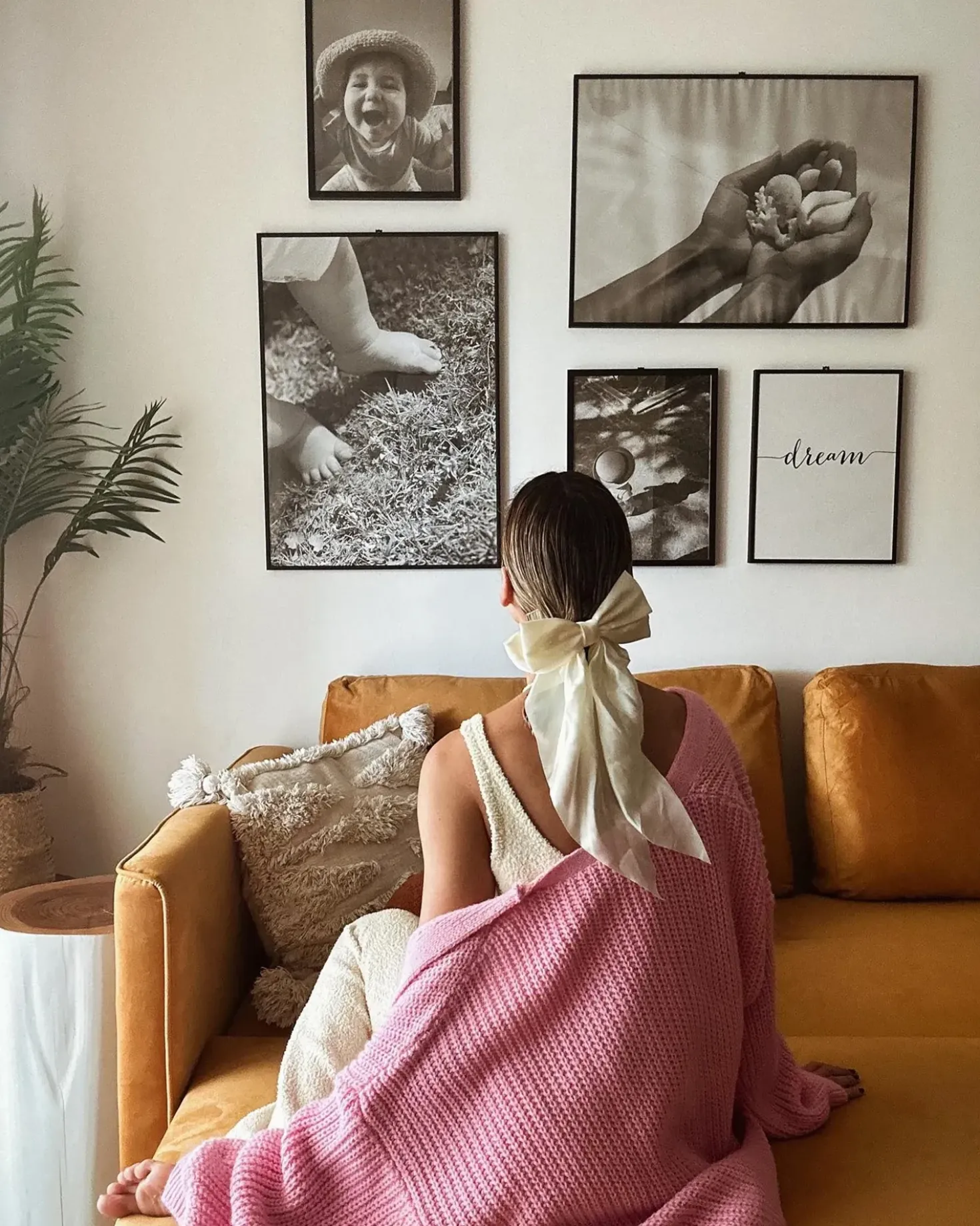 Divano letto 3 posti EKSJO Velluto Senape con contenitore