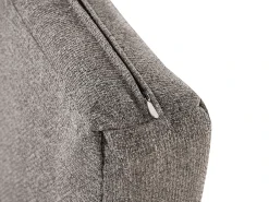 Divano letto 2 posti ESBJERG Lino sintetico Grigio scuro