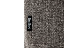 Divano letto 2 posti ESBJERG Lino sintetico Grigio scuro