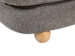 Divano letto 2 posti ESBJERG Lino sintetico Grigio scuro