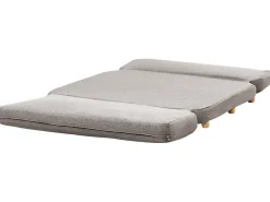 Divano letto 2 posti ESBJERG Lino sintetico Grigio scuro