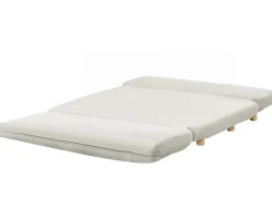 Divano letto 2 posti ESBJERG Lino sintetico Bianco sporco