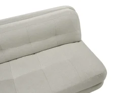 Divano letto 2 posti ESBJERG Lino sintetico Bianco sporco