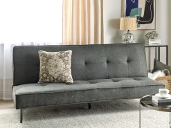 Divano letto 3 posti ESSVIK Tessuto Grigio scuro